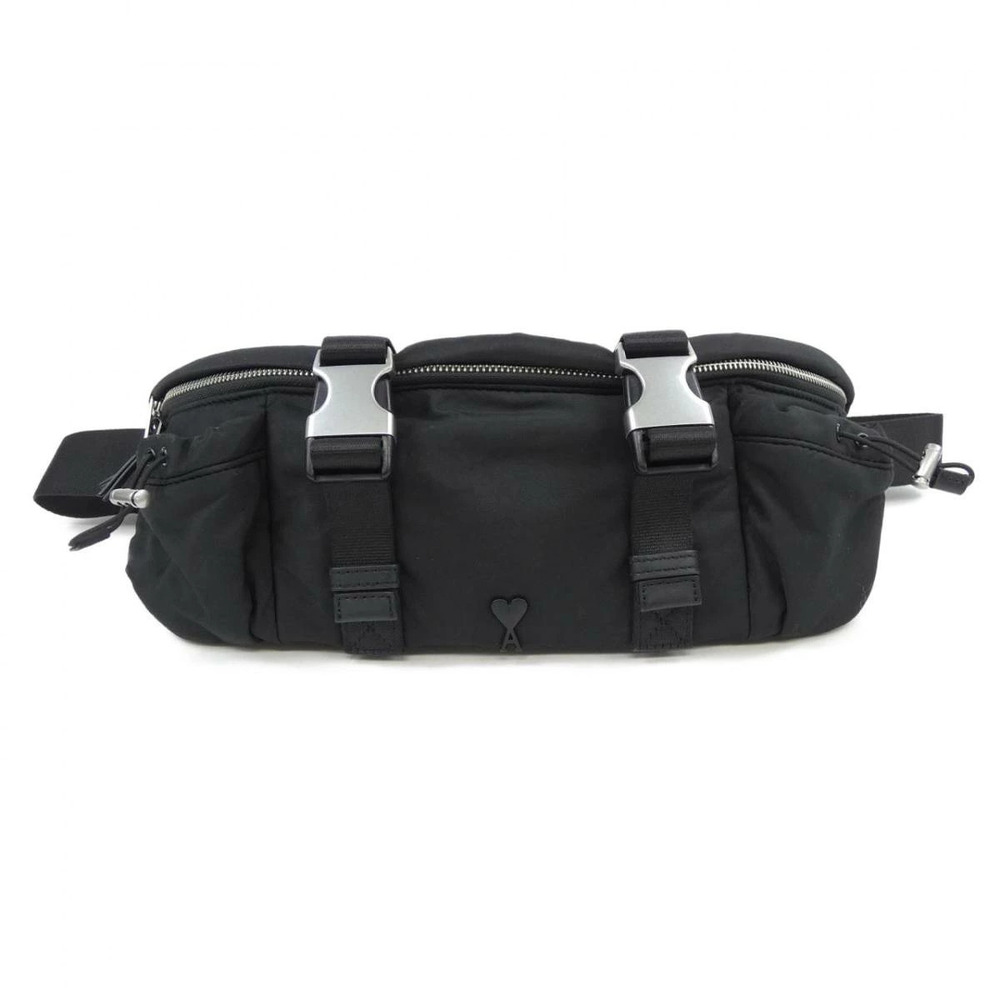 AMI Belt Waist Crossbody Bag Black